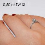 Enstens diamantring Soria med 0,40 ct i 14kt gull. TW-Si. -18010040