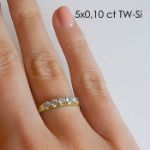 Diamantring Iselin med 5x0,10 ct TW-Si-85050100