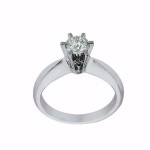 Diamantring - frierring Athene med 0,35 ct River(D)-Si1 - 503520350