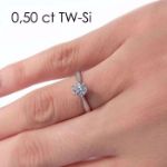 Enstens diamantring Leticia med 0,40 ct i 14kt gull. TW-Si. -180070400