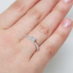 Diamantring forlovelsesring Melina 0,20 ct i 14kt gull. TW-Si. -18011020
