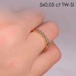 illustrasjon med hand av diamantring –85050500