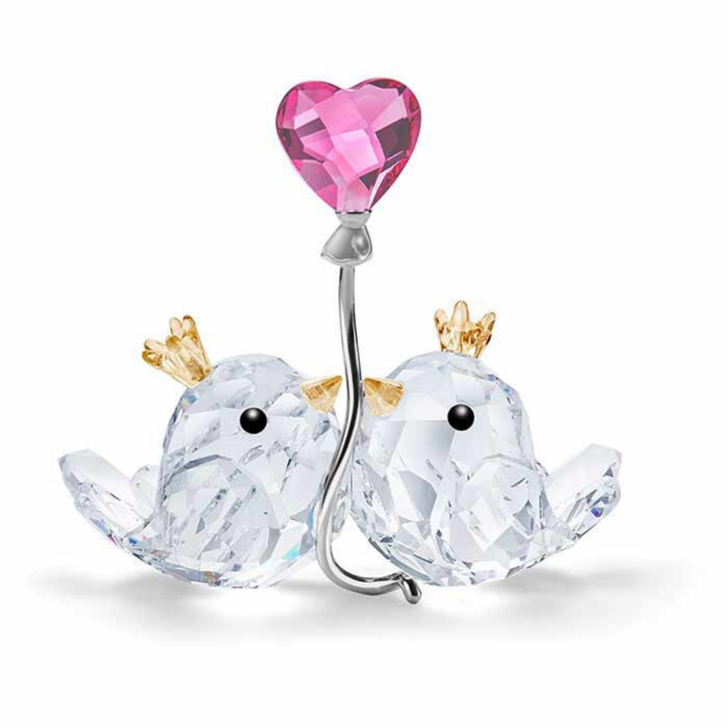 Swarovski figurer. Love Birds, Pink Heart - 5492226