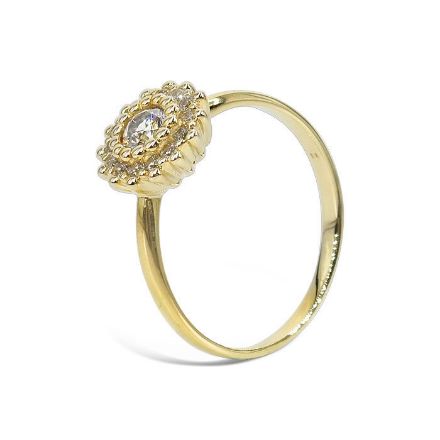 Gullring med zirkonia -BUR594056 Gullring med zirkonia -BUR594056