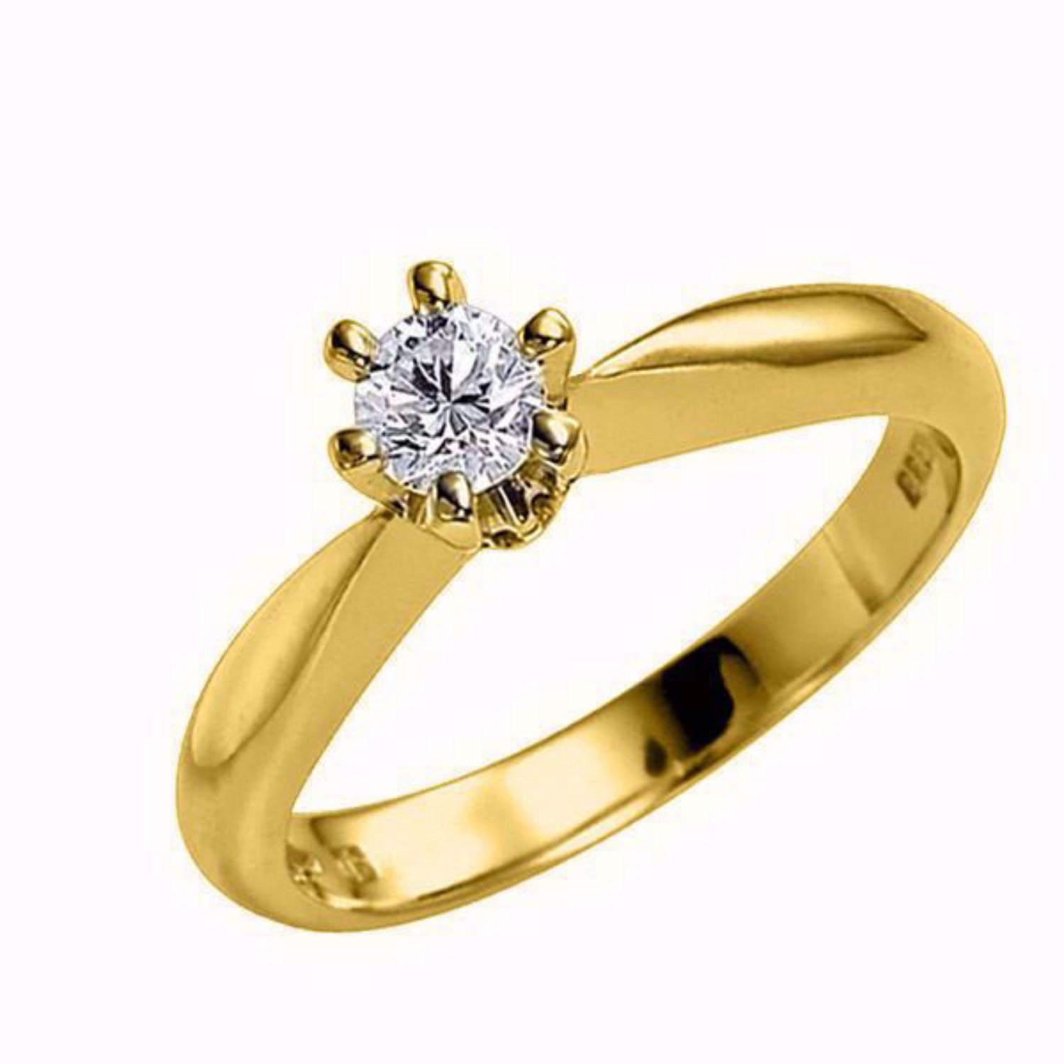 Diamantring forlovelsesring  Athene 0,30 ct D-Si1 med GIA -50326031