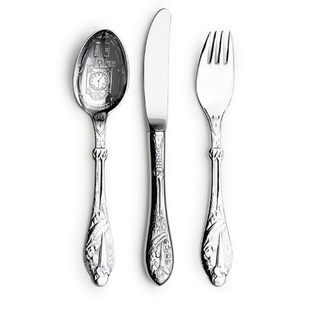 Sølv set skje kniv gaffel Stork - 18033 Sølv set skje kniv gaffel Stork - 18033