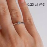 Diamantring forlovelsesring  Ida 0,15 ct W-P1 - COC009850