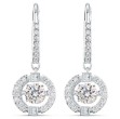 Swarovski øredobber Sparkling Dance, blanke - 5504652