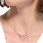 Swarovski smykkesett Infinity Heart, gull - 5521040