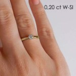 Diamantring forlovelsesring  Ida 0,15 ct TW-Si  - COC0098500-2