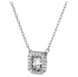 Swarovski smykke Millenia necklace Square Swarovski Zirconia, white, rhodium - 5599177