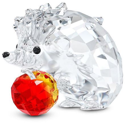 Swarovski figurer Hedgehog with Apple - 5532203 Swarovski figurer Hedgehog with Apple - 5532203