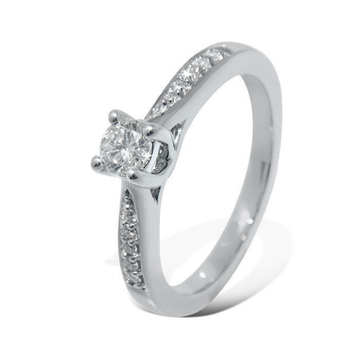 Diamantring forlovelsesring Azur 0,36 ct W-Si,GIA - ABR00874-4