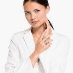 Swarovski Twist Wrap ring White, Rhodium plated - 5580952