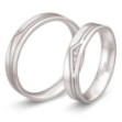 Gifteringer i hvitt gull 14 kt, 4.5 mm. BASIC SLIM - 48042090
