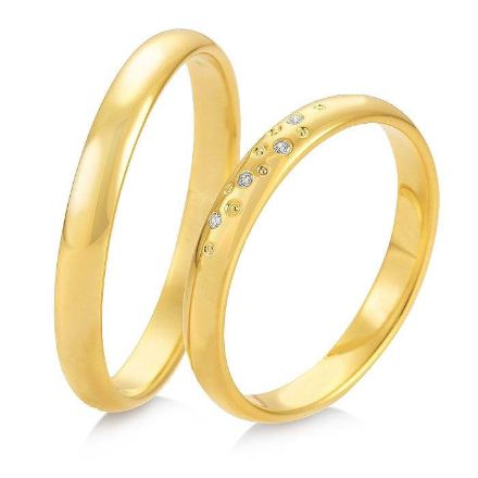 Gifteringer i gult gull 14 kt, 3 mm. BASIC LIGHT - 4805721  Gifteringer i gult gull 14 kt, 3 mm. BASIC LIGHT - 4805721