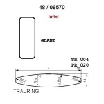 Gifteringer fra Breuning hvitt gull 14kt, 6 mm. INFINI- 48006570