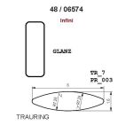 Gifteringer fra Breuning hvitt gull 14kt, 4.5 mm. INFINI- 4806574