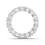 Swarovski Vittore wide ring White, Rhodium plated  - 5562129