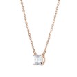 Swarovski smykke Attract necklace Square, White, Rose gold-tone plated - 5510698