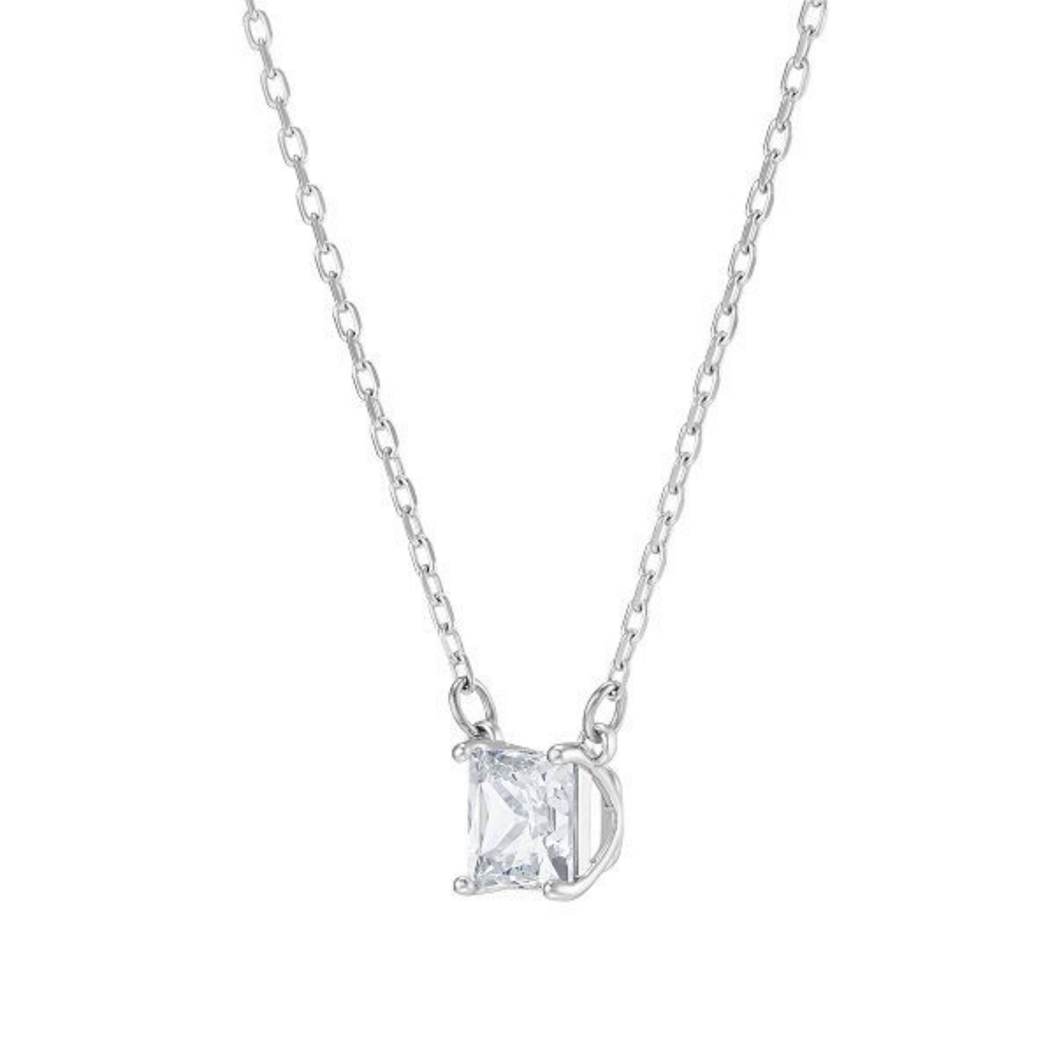 Swarovski smykke Attract necklace Square, White, Rhodium plated - 5510696