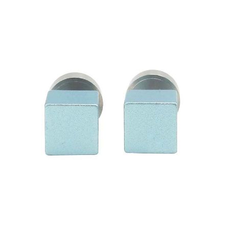 Øredobber fra Apero, firkantete store. Isblå - 508 Øredobber fra Apero, firkantete store. Isblå - 508
