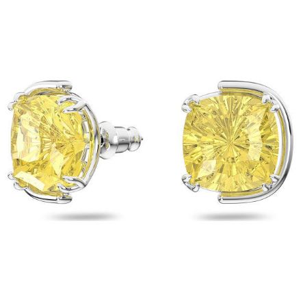 Swarovski Harmonia stud earrings Cushion cut crystals, Yellow, Rhodium plated - 5616511 Swarovski Harmonia stud earrings Cushion cut crystals, Yellow, Rhodium plated - 5616511