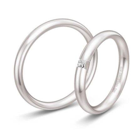 Gifteringer i hvitt gull 14 kt, 3 mm. BASIC LIGHT - 48057351 Gifteringer i hvitt gull 14 kt, 3 mm. BASIC LIGHT - 48057351