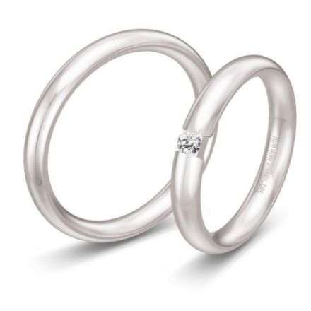 Gifteringer i hvitt gull 14 kt, 3.5 mm. BASIC LIGHT - 48057391 Gifteringer i hvitt gull 14 kt, 3.5 mm. BASIC LIGHT - 48057391