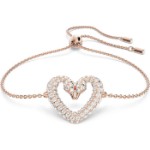 Swarovski armbånd Una, heart, rose gold tone - 5628658