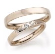 Gifteringer i rosé gull 14 kt, 3 mm. GERSTNER - 431313