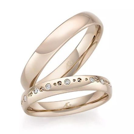 Gifteringer nøttefarget gull 14 kt, 3.5 mm. GERSTNER - 431284 Gifteringer nøttefarget gull 14 kt, 3.5 mm. GERSTNER - 431284