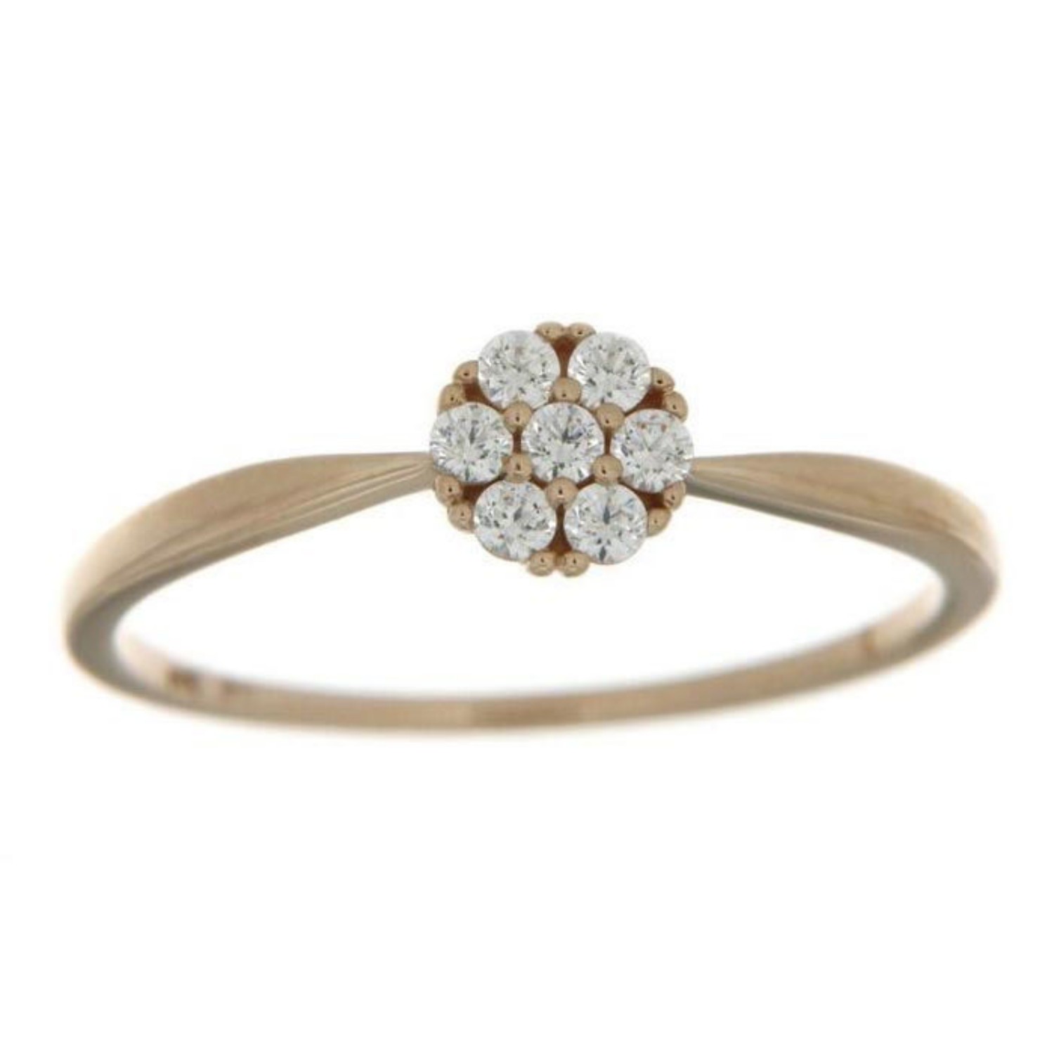 Gullring med zirkonia -593741