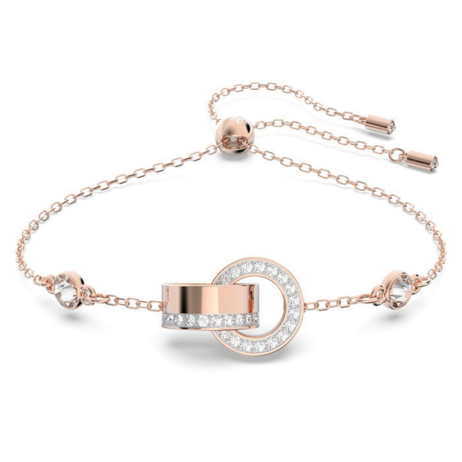 Swarovski armbånd Hollow, rose gold tone, medium - 5636498