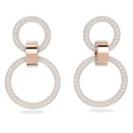 Swarovski øredobber Hollow hoop, rose - 5636502