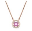 Swarovski smykke Sparkling Dance, lilla, rose gold-tone plated - 5620551
