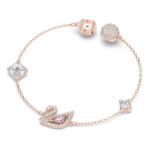 Swarovski armband Dazzling Swan, rosa, rose gold tone - 5472271