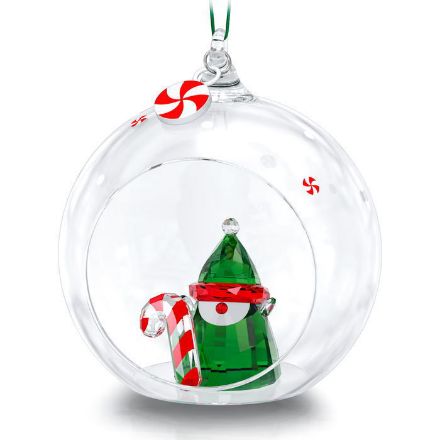 Swarovski figurer Holiday Cheers Santa’s Elf Ball Ornament - 5596383 Swarovski figurer Holiday Cheers Santa’s Elf Ball Ornament - 5596383