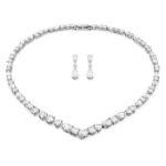 Bilde av Swarovski smykkesett Mesmera set, Mixed, cut,  hvitt - 5674306