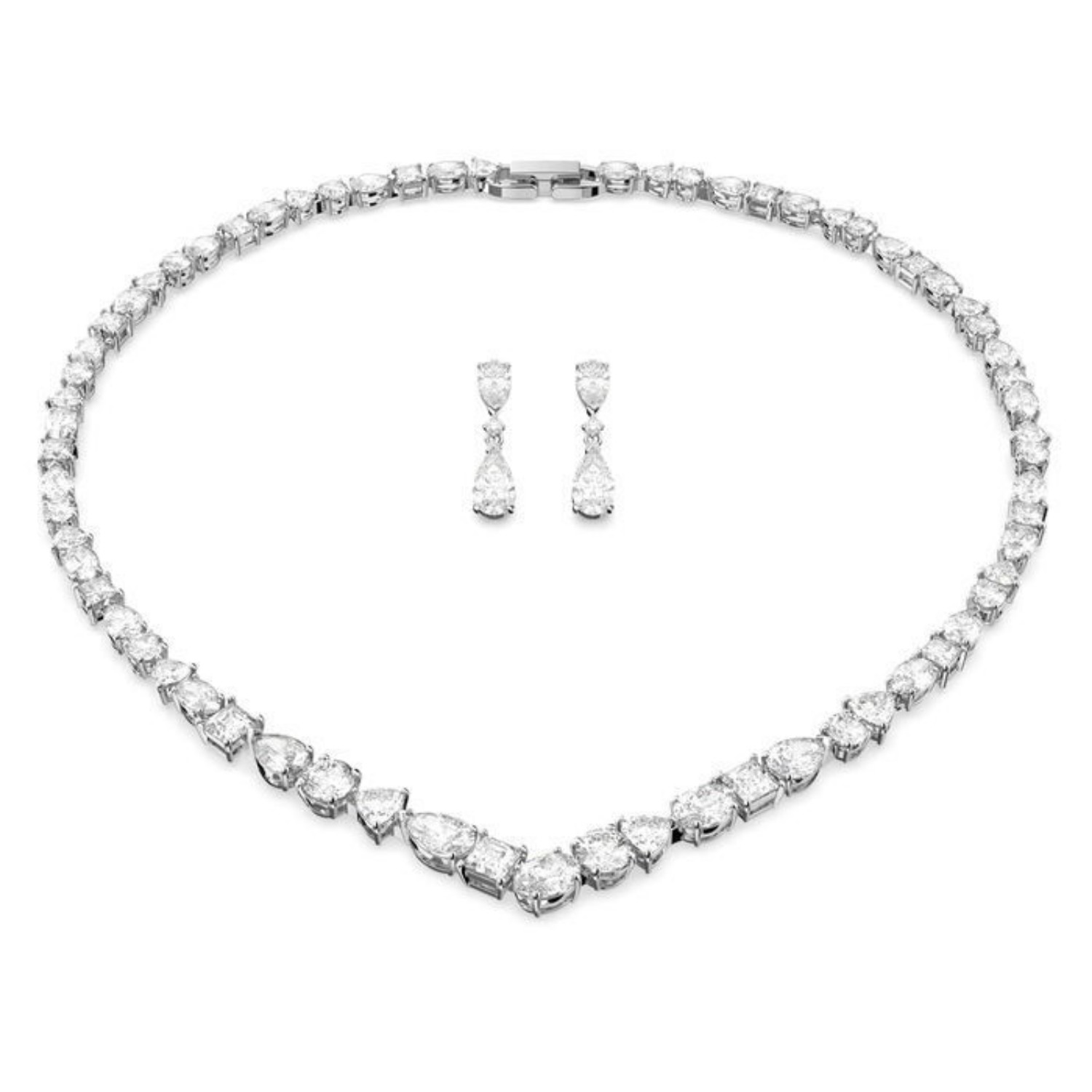 Bilde av Swarovski smykkesett Mesmera set, Mixed, cut,  hvitt - 5674306