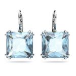 Swarovski øredobber Millenia drop Square cut, rhodium plated - 5619472