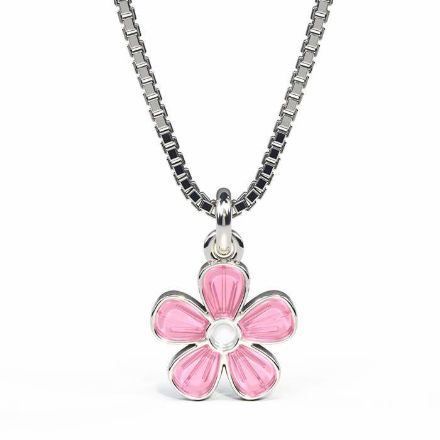 Smykke Rosa blomst i sølv, til barn - 90701 Smykke Rosa blomst i sølv, til barn - 90701
