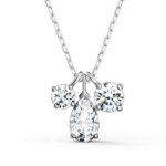 Swarovski smykke Attract Cluster Pendant, White, Rhodium Plated - 5571077