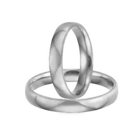 Gifteringer i palladium 950, 4 mm. GERSTNER - 2831040	 Gifteringer i palladium 950, 4 mm. GERSTNER - 2831040