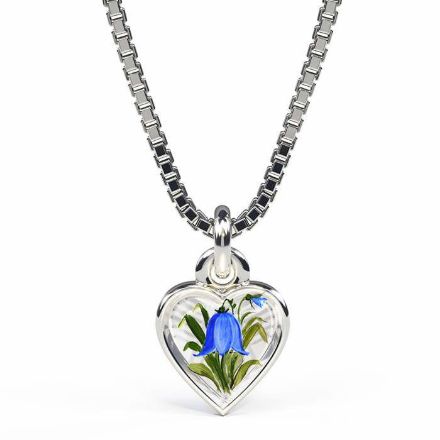 Halskjede i sølv - Blåklokkemotiv - 220720 Halskjede i sølv - Blåklokkemotiv - 220720