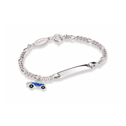 Armbånd Blå veteranbil i sølv Armbånd Blå veteranbil i sølv