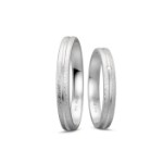 Gifteringer i platina 950, 3 mm. BASIC LIGHT - 44805621