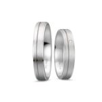 Gifteringer i platina 950, 4 mm. BASIC LIGHT - 44805623