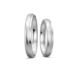 Gifteringer i platina 950, 3.5 mm. BASIC LIGHT - 44805651