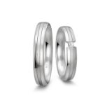 Gifteringer i platina 950, 4 mm. BASIC LIGHT - 44805645